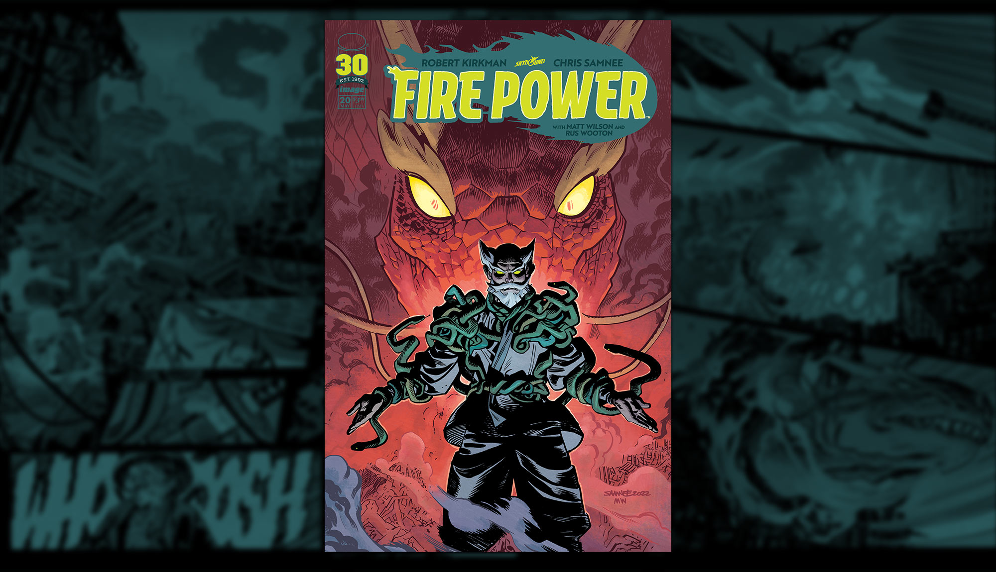 It's a #NewComicBookDay slobberknocker as Owen tangles with a world-ending  dragon in 𝙁𝙄𝙍𝙀 𝙋𝙊𝙒𝙀𝙍 𝘽𝙔 𝙆𝙄𝙍𝙆𝙈𝘼𝙉 𝘼𝙉𝘿 𝙎𝘼𝙈𝙉𝙀𝙀 #23!  𝙼𝚎𝚎𝚝 𝚃𝚑𝚎…