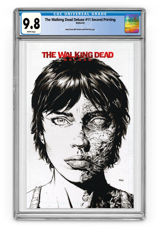 THE WALKING DEAD DELUXE #11 Second Printing B&W with Red Foil