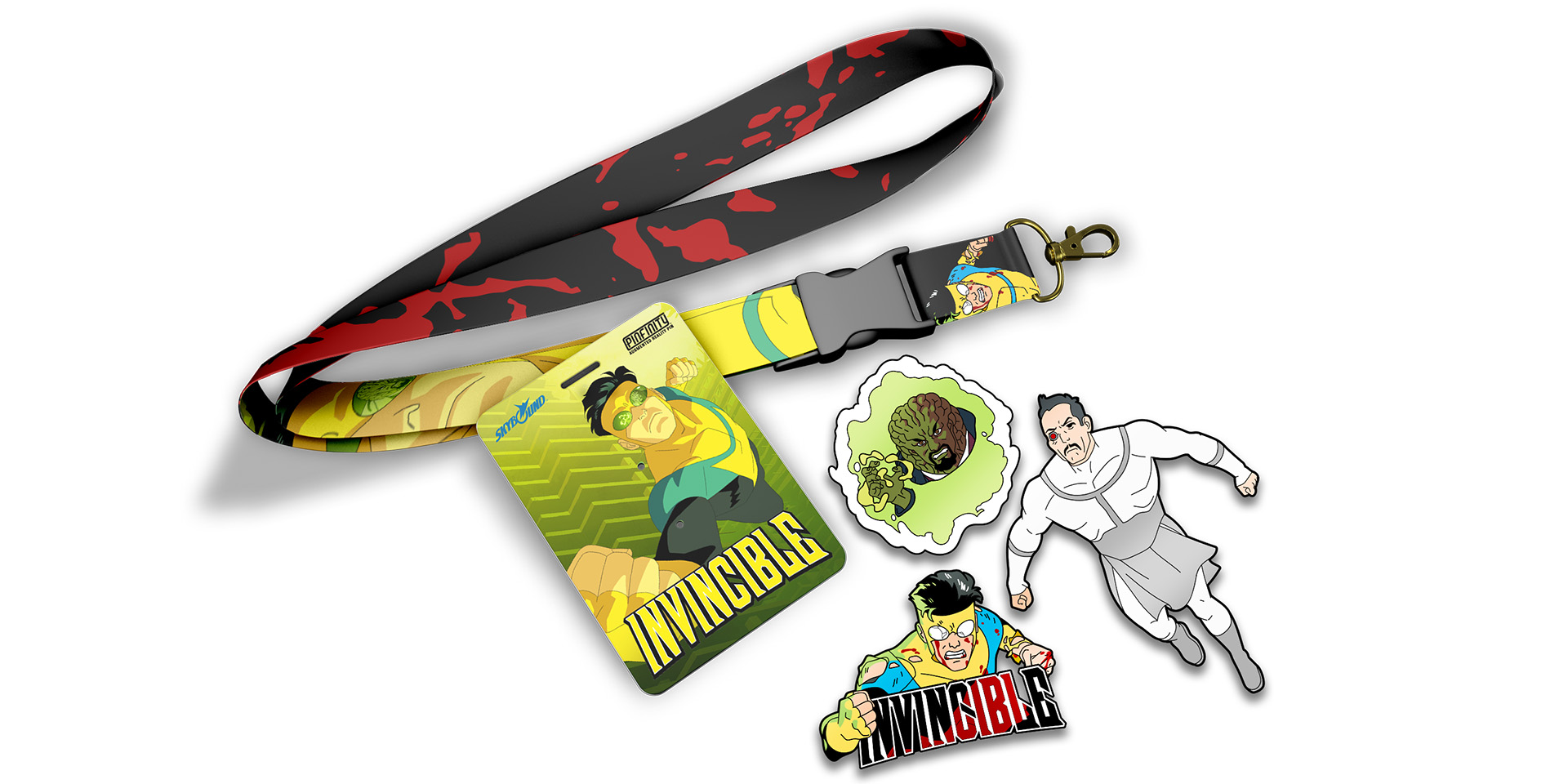 Grab Pinfinity’s Invincible 3-Pin & Lanyard Set and Battle Beast Pin During SDCC 2024